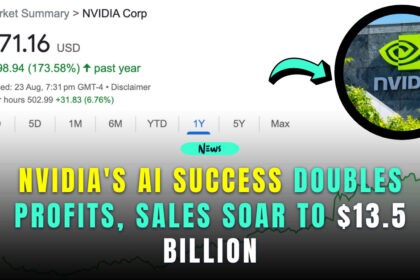 nvidia's ai success doubles profits, sales soar to $13.5 billion